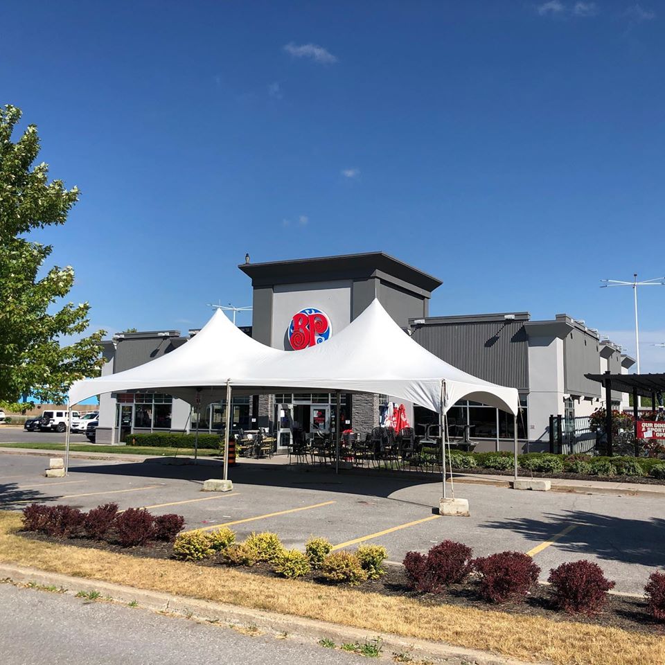 Tents offer extra space at local businesses Belleville Tent, Table