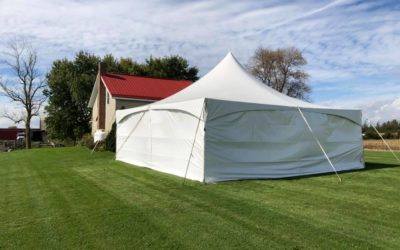 30×30 marquee set up